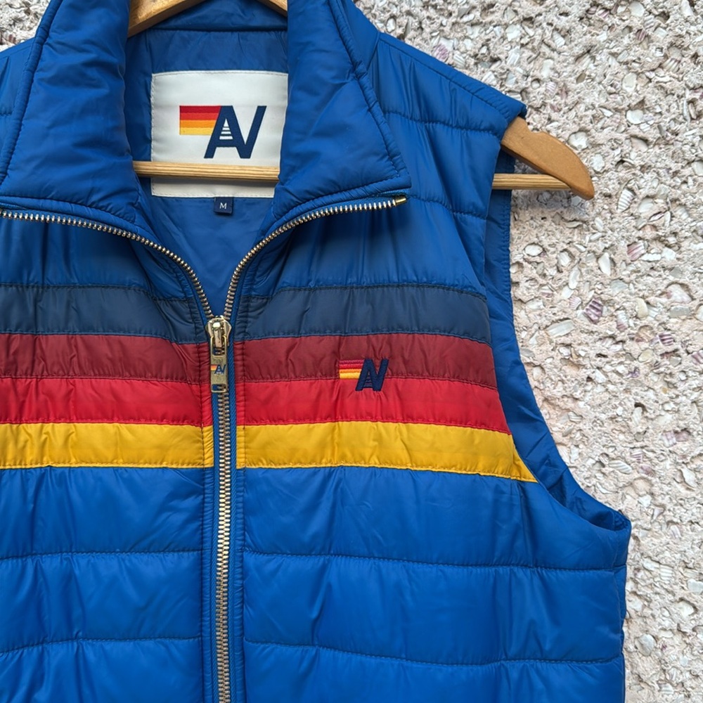 Aviator Nation Five Stripe Puffer Vest - Picture 4 of 11